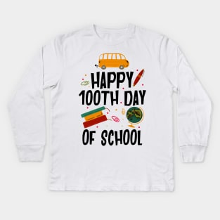 100 Days Of School Cute T-shirt Kids Long Sleeve T-Shirt